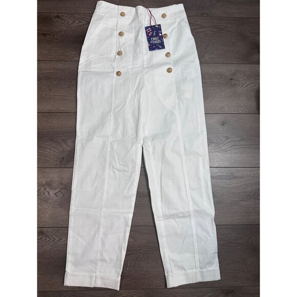 My Beachy Side X Emily in Paris Marin Pants - White NWT small - Picture 1 of 11